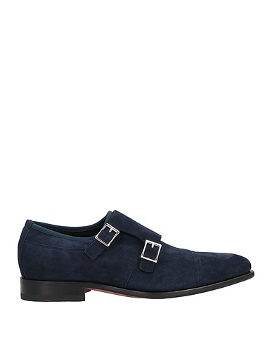 SANTONI Loafers Midnight blue Soft Leather