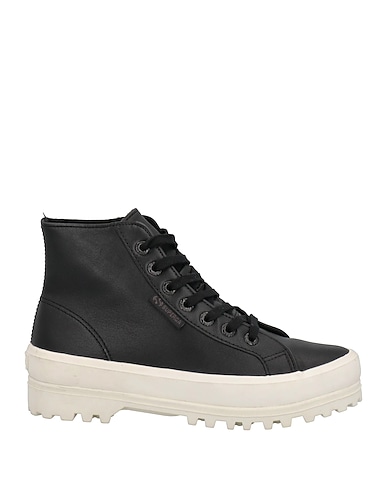 SUPERGA Sneakers Schwarz Leder