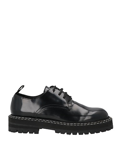 LIVIANA CONTI Laced shoes Black Soft Leather