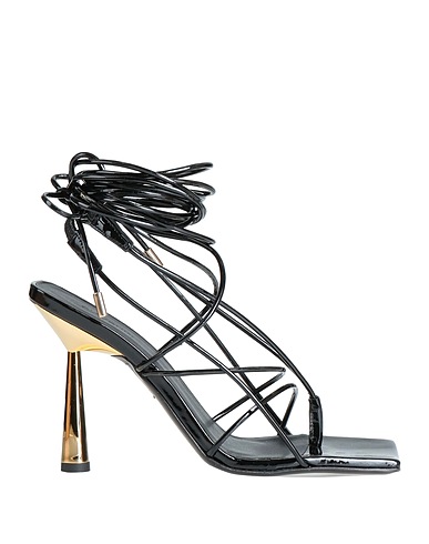 GIA / RHW Flip flops Black Leather