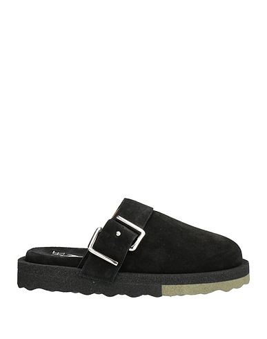 OFF-WHITE™ ミュール＆サボサンダル ブラック 革（なめし加工）