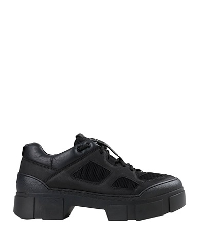VIC MATIĒ Stringate Nero Pelle, Fibre tessili