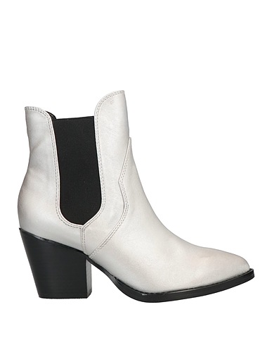 TWINSET Ankle boot Silver Textile fibers