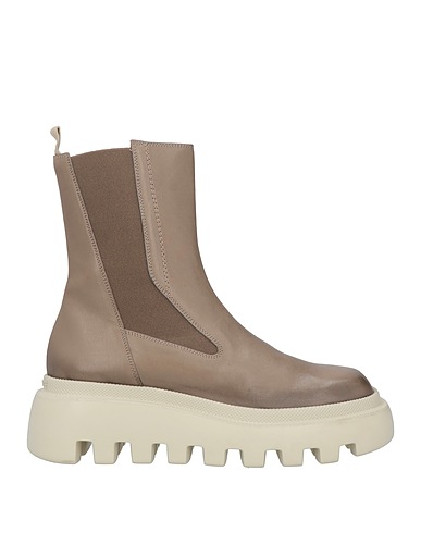 VIC MATIĒ Stivaletti Khaki Pelle, Fibre tessili