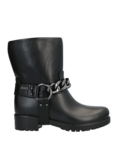 LIU •JO Ankle boot Black Textile fibres