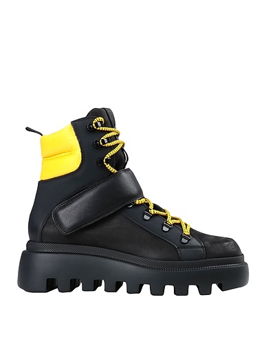 VIC MATIĒ Ankle boot Black Soft Leather, Textile fibers