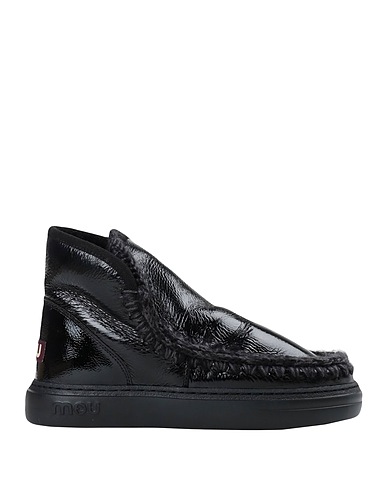 MOU Stiefelette Schwarz Schaffell, Wolle