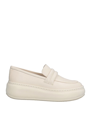 PAOLA FERRI Loafers White Soft Leather
