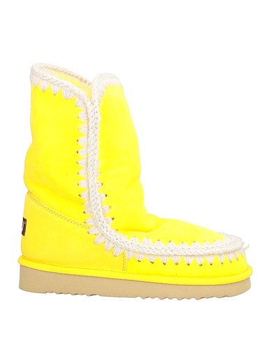 MOU Ankle boot Yellow Shearling, Wool