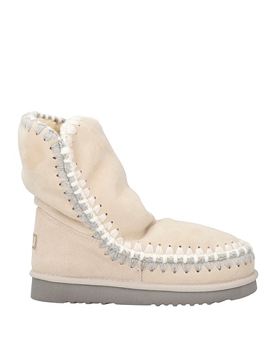 MOU Ankle boot Light grey Shearling, Wool
