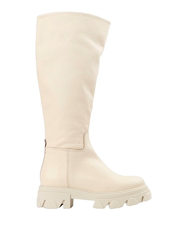 STEVE MADDEN Boots Ivory Soft Leather