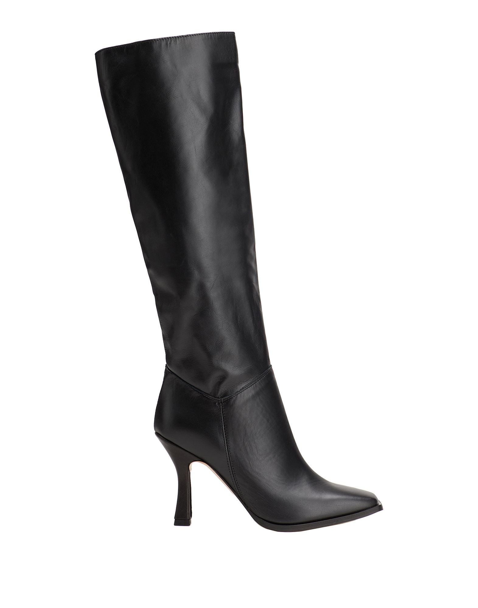 8 by YOOX LEATHER BOOTS HARNESS DETAIL ブーツ 8 By YOOX LEATHER BOOTS HARNESS DETAIL | Black Women's Boots