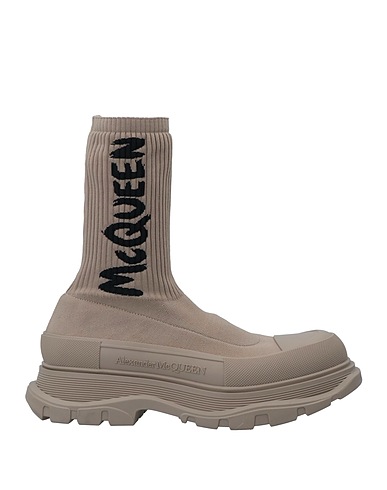 MCQUEEN Sneakers Taupe Textile fibers