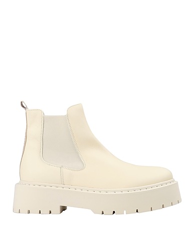 STEVE MADDEN Ankle boot Cream Soft Leather