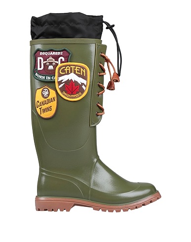DSQUARED2 Ankle boot VERDE MILITARE Rubber