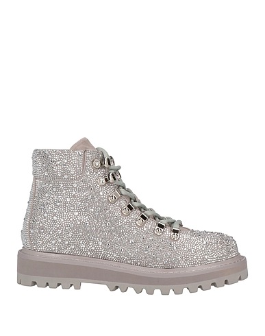LOLA CRUZ Ankle boot Silver Soft Leather