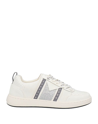 MAJE Sneakers Weiß Leder, Gewebefasern