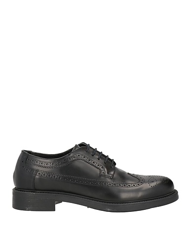 TRIVER FLIGHT Stringate Nero Pelle
