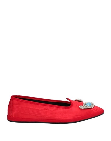 GIANNICO Mocassino Rosso Fibre tessili