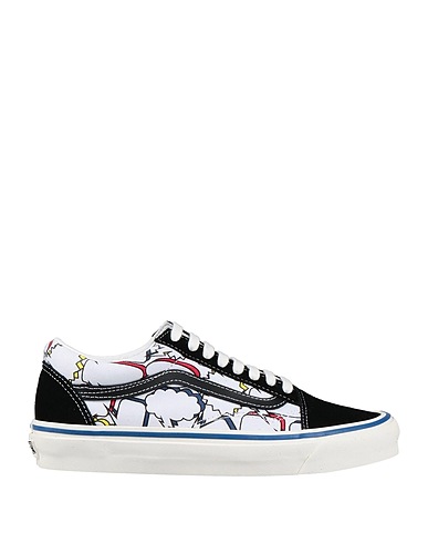 VANS Sneakers Black Leather, Textile fibers