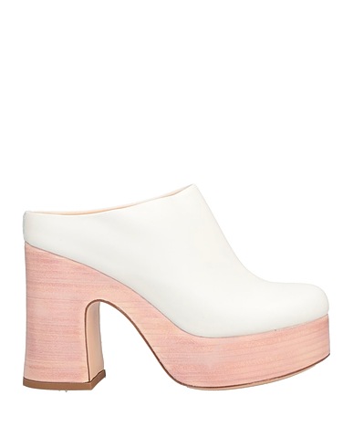AGL Mules and clogs White Soft Leather