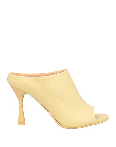 AGL Sandals Pastel yellow Soft Leather