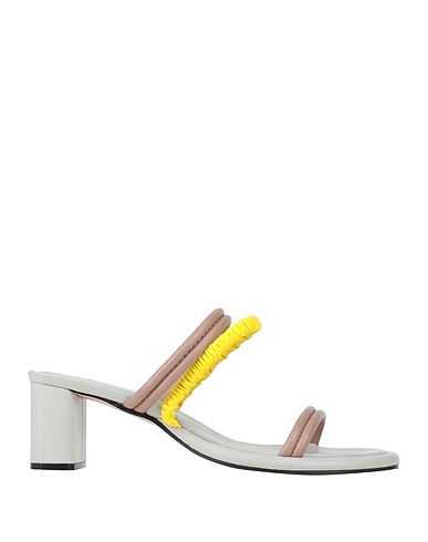 ALYSI Sandals Khaki Soft Leather