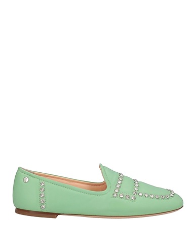 AGL Loafers Light green Soft Leather