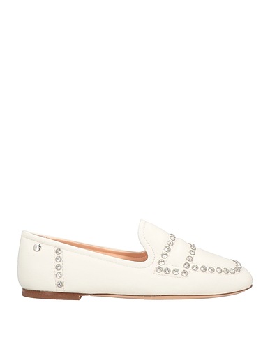 AGL Loafers White Soft Leather