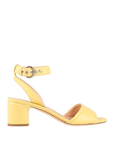 AGL Sandals Pastel yellow Soft Leather