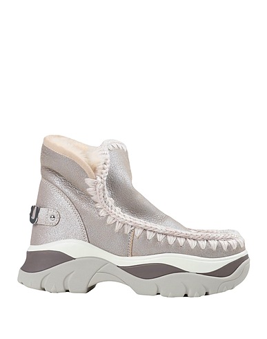 MOU Ankle boot Taupe Shearling, Wool