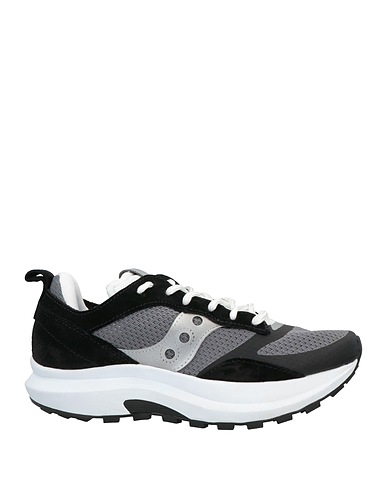 SAUCONY Sneakers Black Leather, Textile fibres