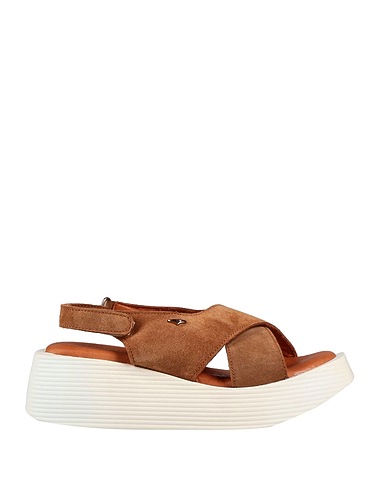 ALBERTO GUARDIANI Sandals Tan Soft Leather