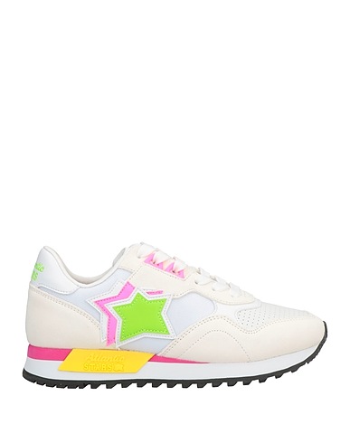 ATLANTIC STARS Sneakers Bianco Pelle, Fibre tessili
