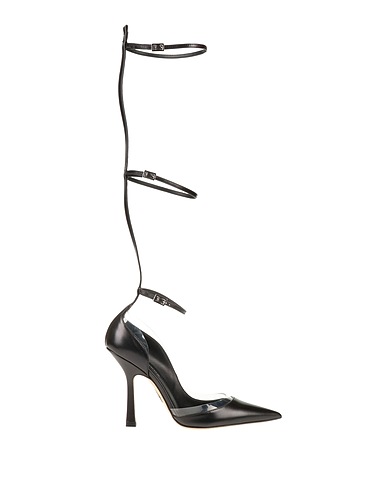 DSQUARED2 Escarpins Noir Cuir de veau, PVC - Polychlorure de vinyle