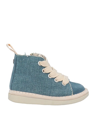 PANCHIC Sneakers Slate blue Leather, Textile fibres