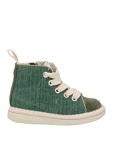 PANCHIC Sneakers Military green Leather, Textile fibres