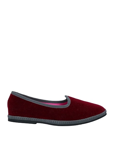 LE BABE Slides and slippers Burgundy Textile fibres
