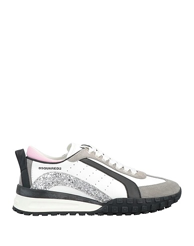 DSQUARED2 Sneakers Grey Calfskin, Textile fibers