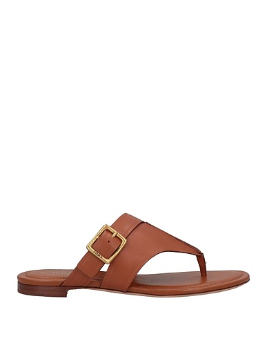 TOD'S Flip flops Brown Calfskin