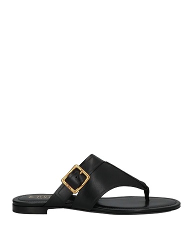 TOD'S Flip flops Black Calfskin