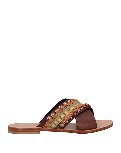 NANNI Sandals Dark brown Soft Leather