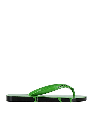 MARNI Flip flops Green Rubber