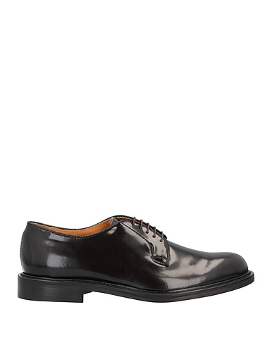 RICHARD OWE'N Laced shoes Dark brown Leather