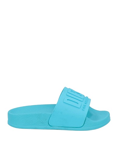 DIESEL Beach sandals  Deep teal Rubber