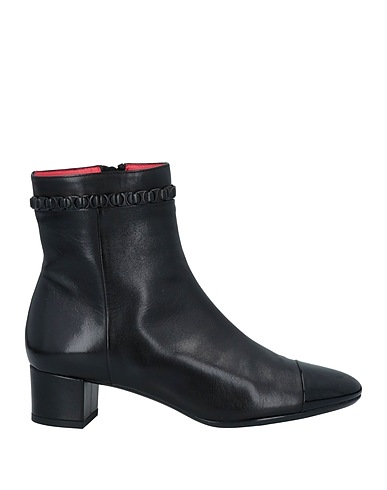 PAS DE ROUGE Ankle boot Black Soft Leather