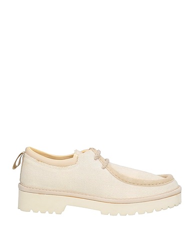 PANCHIC Zapato de cordones Blanco Cuero, Fibras textiles