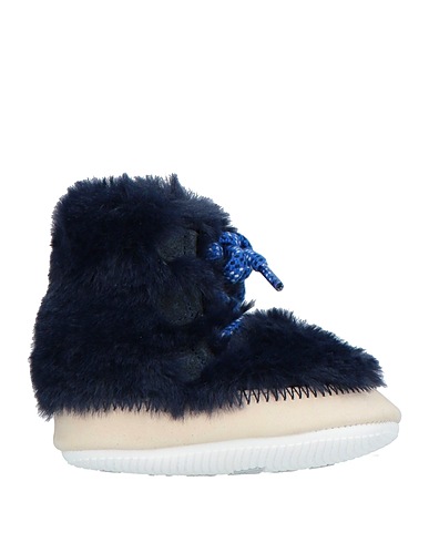 HOGAN Ankle boot Midnight blue Leather, Textile fibres