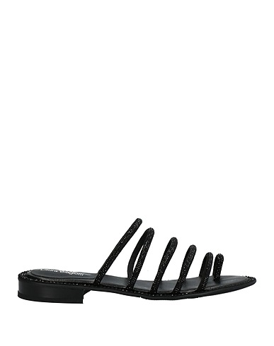 LAURA BIAGIOTTI Infradito Nero Fibre tessili
