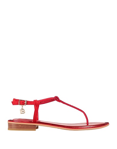 LAURA BIAGIOTTI Flip flops Red Textile fibres